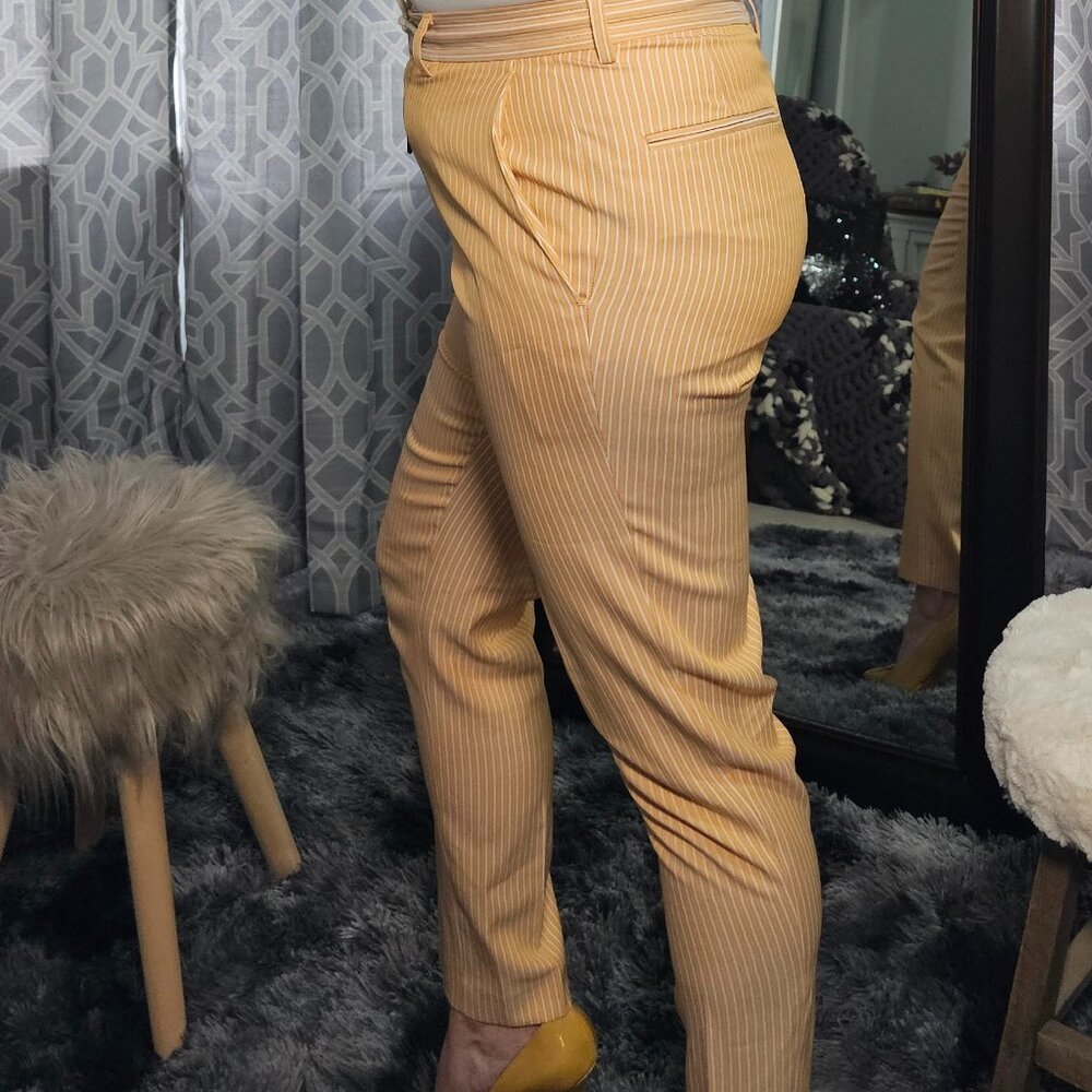 ASOS Design Pinstripe Drawstring Pants – W32 L30 - Picture 2 of 7